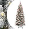 vidaXL Sapin de No&euml;l artificiel Blanc 180 cm