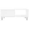 vidaXL Table basse blanc 90x60x35 cm bois d'ing&eacute;nierie