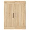 vidaXL Buffet haut Chêne sonoma 69,5x34x180 cm Bois d'ingénierie