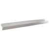 vidaXL Bordure de Pelouse 10 pc 100 x 10 x 8 cm Acier Argent&eacute;