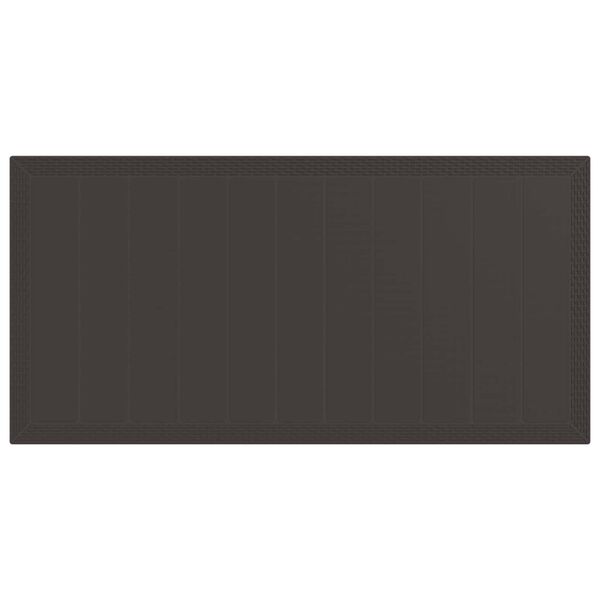 vidaXL Ensemble de salle &agrave; manger pour jardin 7 pcs Marron