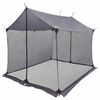 vidaXL Tarp de camping avec murs en maille Gris et orange