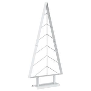 vidaXL Sapin de No&euml;l en m&eacute;tal avec support KUOPIO 90 cm Acier Blanc