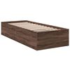 vidaXL Cadre de lit sans matelas ch&ecirc;ne marron 90x190 cm