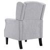 vidaXL Fauteuil gris clair tissu