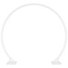 vidaXL Arche de mariage double Blanc 220 x 45 x 200 cm Acier