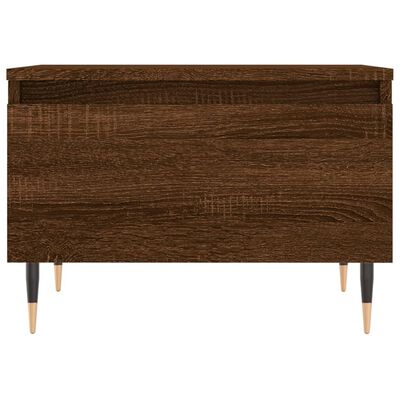 vidaXL Tables basses 2 pcs chêne marron 50x46x35 cm bois d'ingénierie