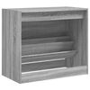 vidaXL Armoire &agrave; chaussures sonoma gris 80x42x69 cm bois d'ing&eacute;nierie