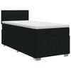vidaXL Lit boxspring avec matelas Noir 80 x 200 cm Tissu