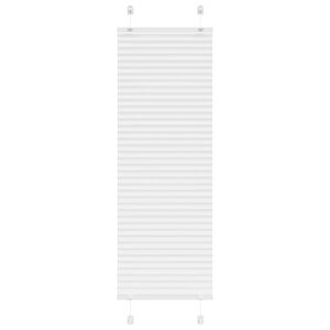 vidaXL Store pliss&eacute; blanc 45x150 cm largeur du tissu 44,4 cm polyester