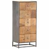 vidaXL Armoire &agrave; tiroirs 45 x 30 x 100 cm Bois de r&eacute;cup&eacute;ration massif