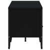 vidaXL Meuble TV noir 122x34x41 cm bois d'ing&eacute;nierie