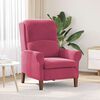 vidaXL fauteuil Rouge bordeaux 76 x 94 x 102 cm Velours