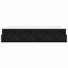 vidaXL Cadre de lit avec matelas avec matelas 2 pcs Noir Velours