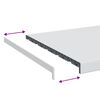 vidaXL Appui de fen&ecirc;tre Blanc 100 x 50 x 4,5 cm PVC