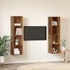 vidaXL Ensemble meuble TV 4 pcs Bois Ancien 37 x 37 x 72 cm
