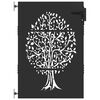 vidaXL Porte de Jardin 85 x 125 cm Noir Verrouillable