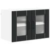 vidaXL Cabinet en verre mural LUCCA Noir 60 x 31 x 40 cm