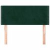 vidaXL T&ecirc;te de lit Vert fonc&eacute; 100x5x78/88 cm Velours