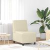 vidaXL | Unit&eacute; de Sofa Modulaire Sans Accoudoirs | Cr&egrave;me 55 x 74 x 82 cm