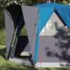 vidaXL Tente Cabane avec toit Bleu et gris 320 x 320 x 203 cm