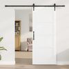 vidaXL Porte coulissante ORKDAL Blanc 83 x 202 cm Bois de pin massif