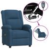 vidaXL Fauteuil &eacute;lectrique de massage Bleu Tissu