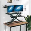 vidaXL Bureau de travail r&eacute;glable 90x40x(13-50) cm Acier et bois