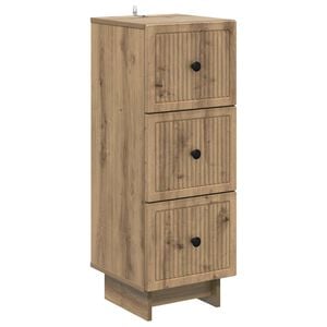 vidaXL Armoire &agrave; tiroirs Ch&ecirc;ne artisanal 33 x 34,5 x 90 cm