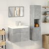 vidaXL Ensemble de meubles de salle de bain 3 pcs gris b&eacute;ton