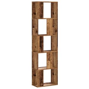 vidaXL Biblioth&egrave;que 5 niveaux vieux bois bois d'ing&eacute;nierie