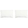 vidaXL Oreiller 2 pc 30 x 50 cm Fibre de bambou Blanc