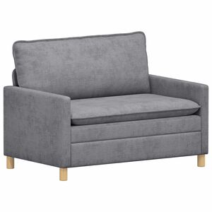 vidaXL Canap&eacute; Gris clair 126 x 81 x 87,5 cm Polyester