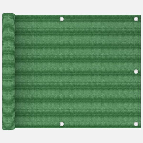 vidaXL &Eacute;cran de balcon Vert clair 75x500 cm PEHD