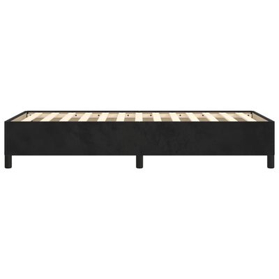 vidaXL Cadre de lit sans matelas noir 100x200 cm velours