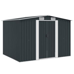 vidaXL Abri de stockage pour jardin Anthracite M&eacute;tal 257x205x178 cm