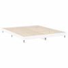 vidaXL Cadre de lit sans matelas blanc 200x200 cm bois d'ing&eacute;nierie