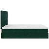 VidaXL Cadre de lit ottoman avec matelas vert fonc&eacute; 180x200cm velours