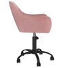 vidaXL Chaises pivotantes &agrave; manger lot de 6 Rose Velours
