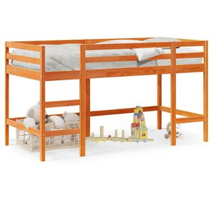 vidaXL Lit mezzanine d'enfants sans matelas avec &eacute;chelle 90x190 cm