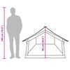 vidaXL Tente de camping 2 personnes vert olive imperm&eacute;able