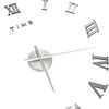 vidaXL Horloge murale 3D Design moderne Argent&eacute; 100 cm XXL