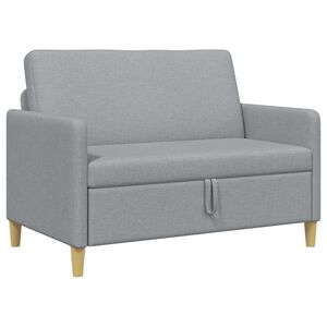 vidaXL Sofa avec rangement Gris clair 122 x 78 x 87 cm Polyester