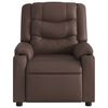 vidaXL Fauteuil inclinable &eacute;lectrique Marron Similicuir