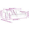 vidaXL Canap&eacute;-lit &agrave; 2 places avec deux oreillers gris clair tissu
