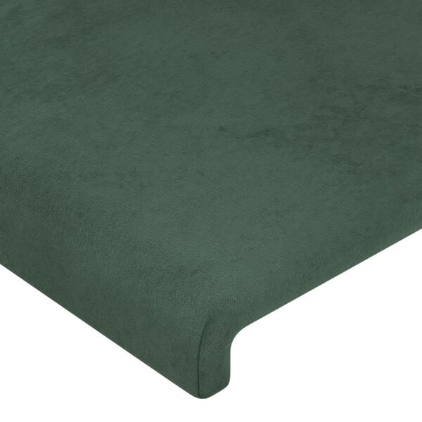 vidaXL Tête de lit Vert foncé 90x5x78/88 cm Velours