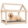 vidaXL Lit pour chien 81x60x70 cm Bois de pin solide