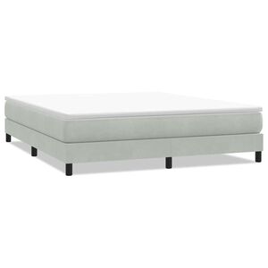 vidaXL Sommier &agrave; lattes de lit sans matelas gris clair 180x220 cm