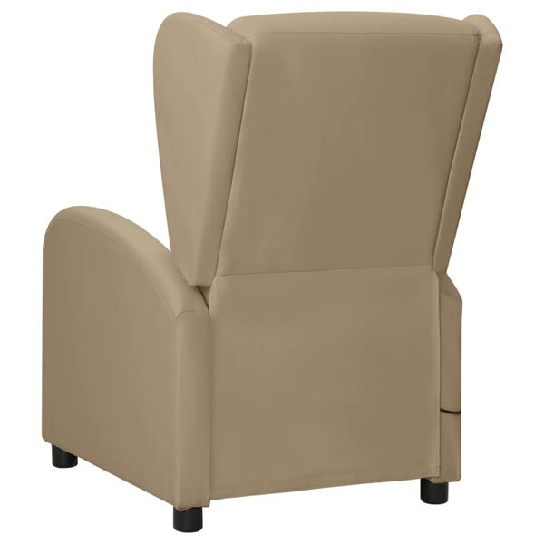vidaXL Fauteuil de massage Cappuccino Similicuir