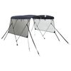 vidaXL Toit bimini &agrave; 3 arceaux parois en maille 183x(137-152)x137 cm